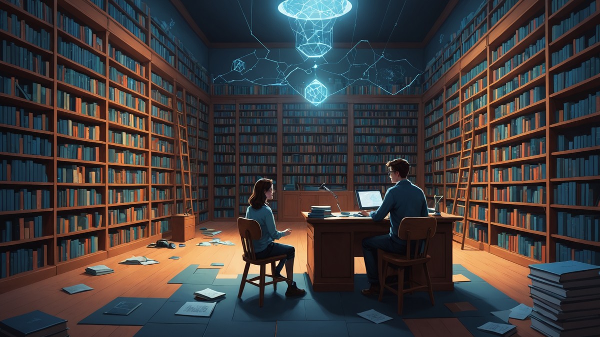 AI-generated illustration depicting ai security for the story: OpenAI Forms Mathematics Advisory Group as AI Models Crack Over 100 Unsolved Problems