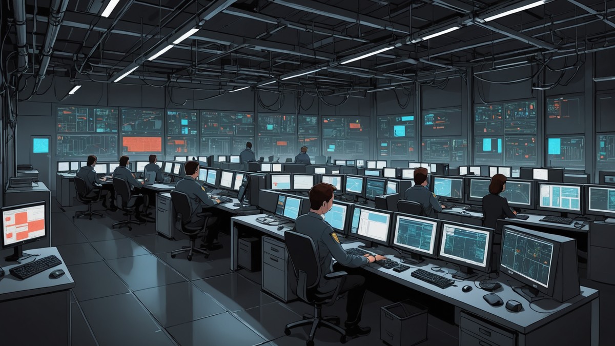 AI-generated illustration depicting incident for the story: AI Agents Can Compromise OT Networks in Minutes, Booz Allen Testing Finds
