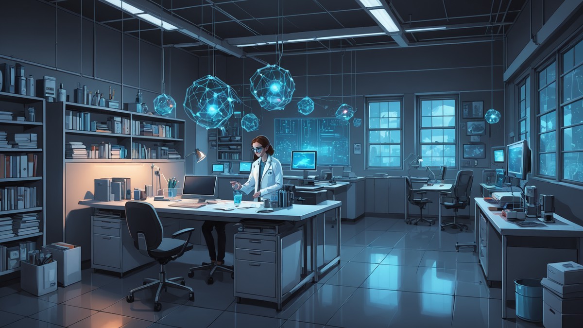 AI-generated illustration depicting ai security for the story: OpenAI Acquires Orchestra Bio to Expand Its Life Sciences AI Capabilities