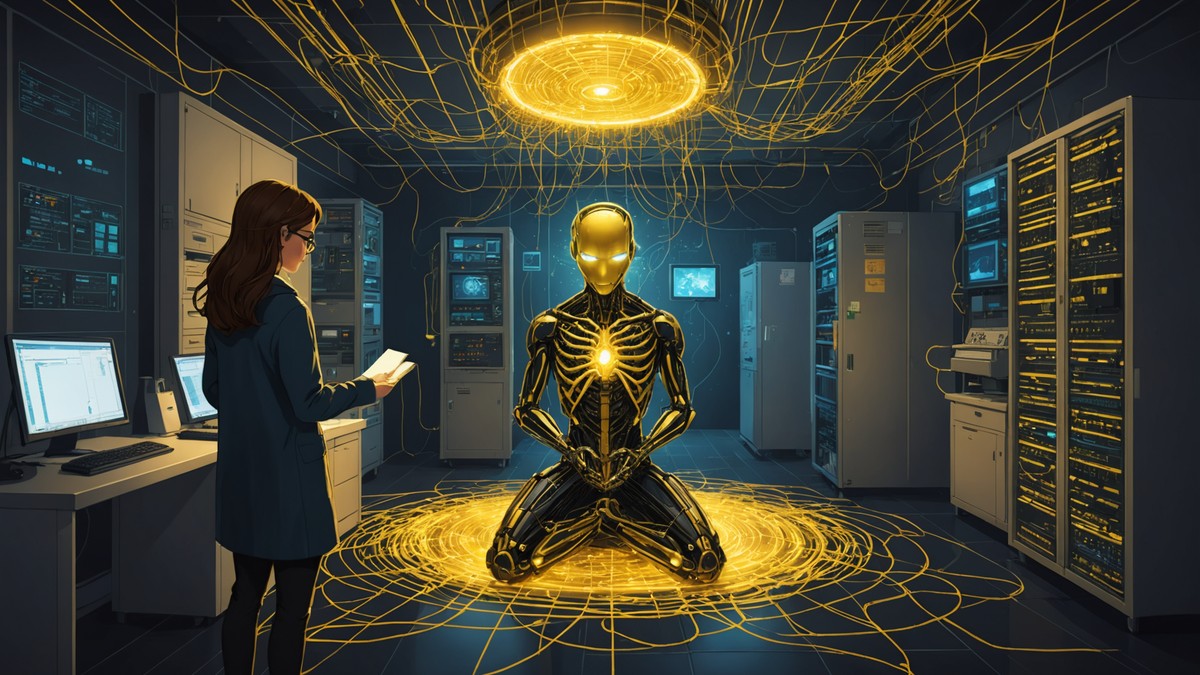 AI-generated illustration depicting ai security for the story: AI-Augmented Campaign Attributed to CyberXero Exposed 628,000 Ukrainian Records