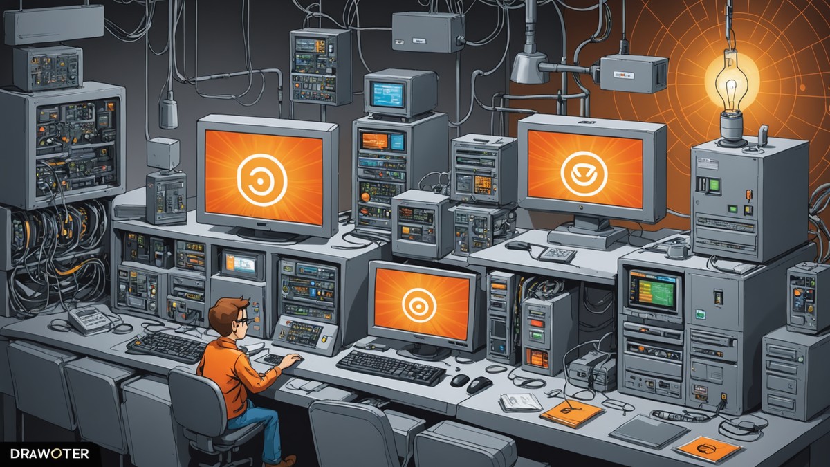 AI-generated illustration depicting vulnerability for the story: Hitachi Energy RTU500 Product