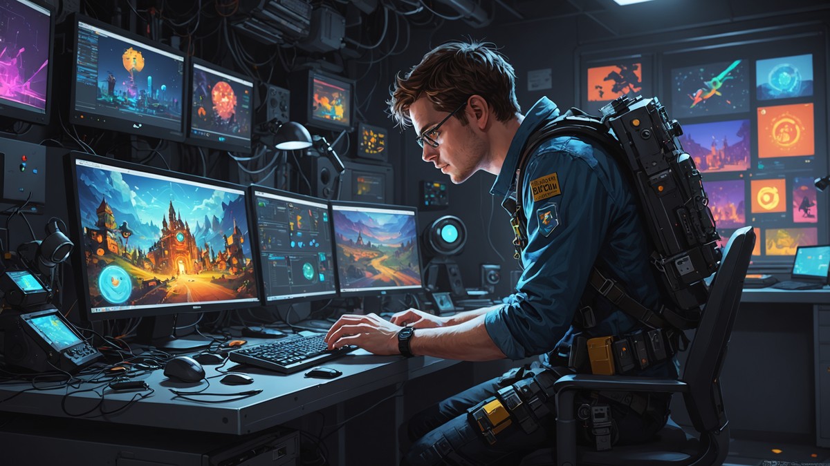 AI-generated illustration depicting ai security for the story: AI Coding Agents Can Now Build Playable Games End-to-End — What That Means for Software Risk